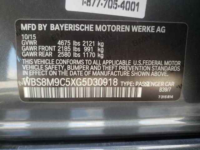 2016 BMW M3 WBS8M9C5XG5D30918
