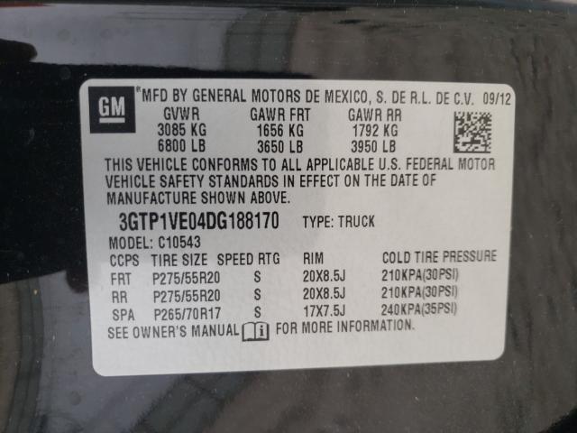 2013 GMC SIERRA 150 3GTP1VE04DG188170