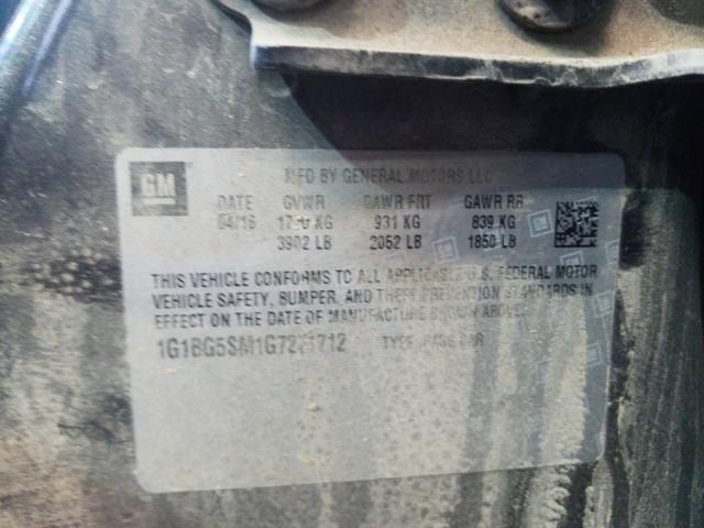 2016 CHEVROLET CRUZE PREM 1G1BG5SM1G7271712