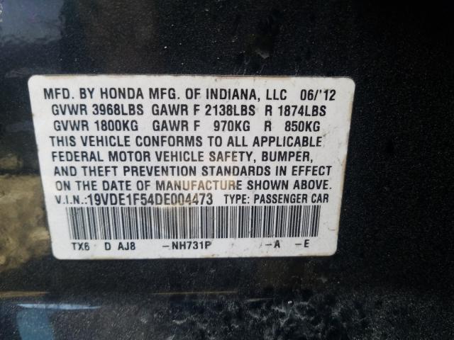 2013 ACURA ILX 20 PRE 19VDE1F54DE004473