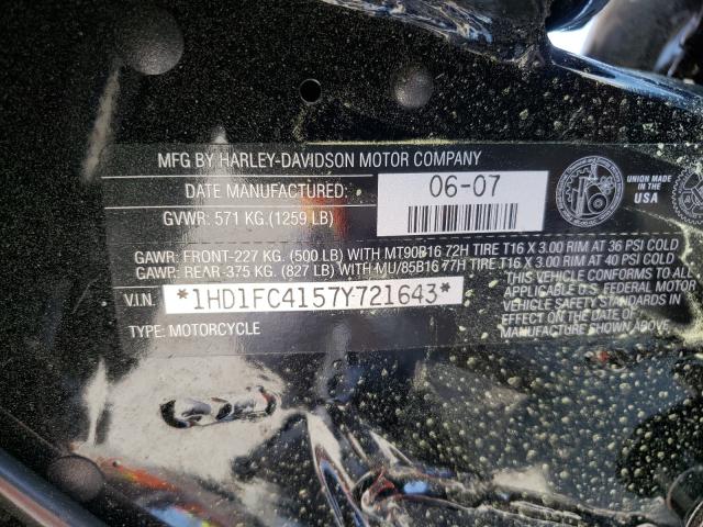 2007 HARLEY-DAVIDSON FLHTCUI 1HD1FC4157Y721643