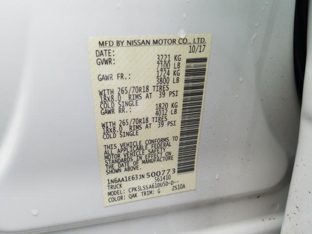 2018 NISSAN TITAN SV 1N6AA1E63JN500773