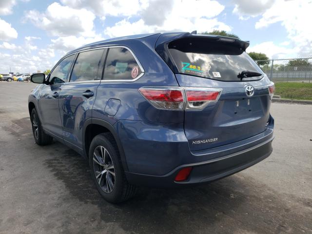 VIN KNDJ33AU6L7051447 2016 TOYOTA HIGHLANDER no.3