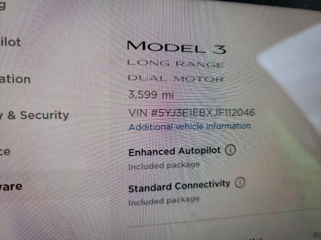 2018 TESLA MODEL 3 5YJ3E1EBXJF112046