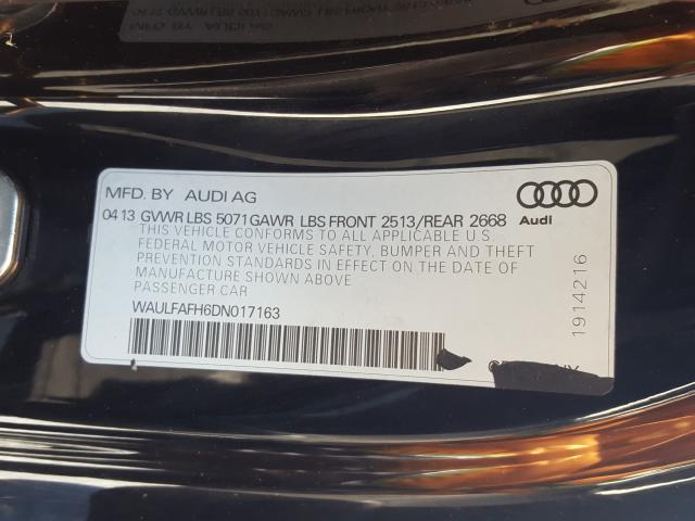 2013 AUDI A5 PREMIUM WAULFAFH6DN017163