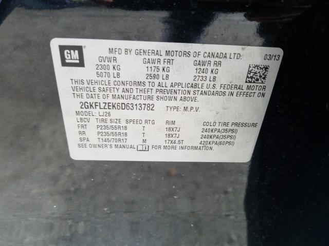 2013 GMC TERRAIN DE 2GKFLZEK6D6313782