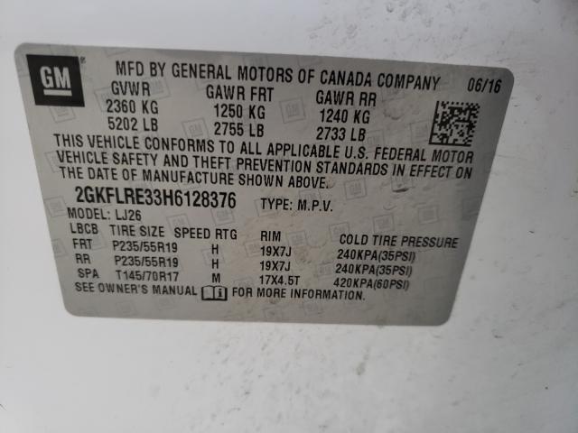2017 GMC TERRAIN DE 2GKFLRE33H6128376