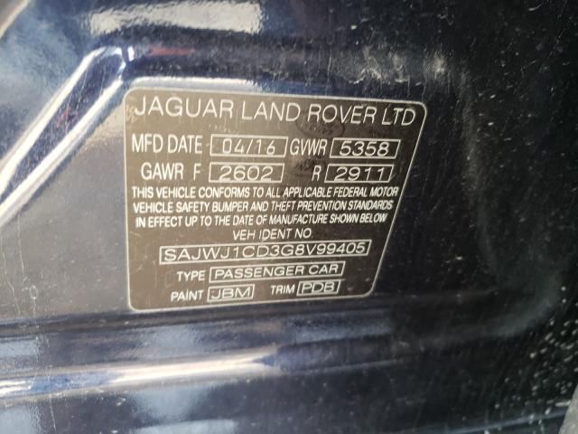 2016 JAGUAR XJ SAJWJ1CD3G8V99405