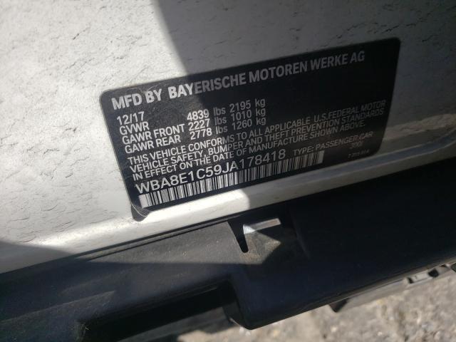 2018 BMW 330E WBA8E1C59JA178418