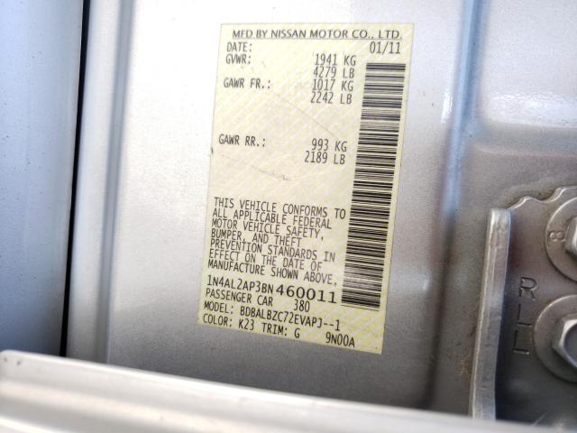 2011 NISSAN ALTIMA BAS 1N4AL2AP3BN460011