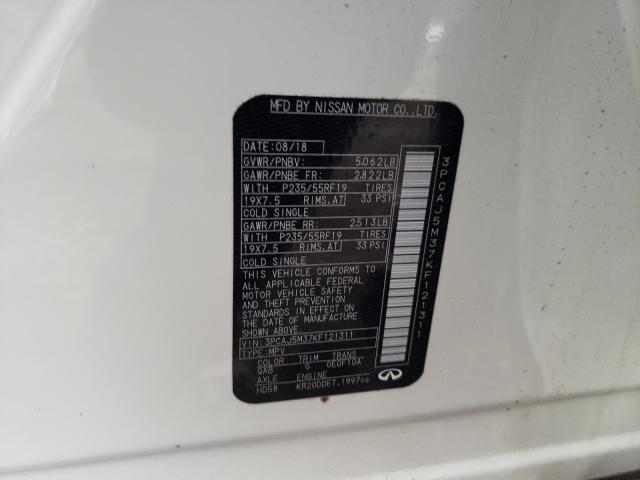 2019 INFINITI QX50 ESSEN 3PCAJ5M37KF121311