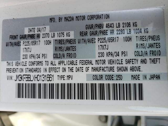 2017 MAZDA CX-5 SPORT JM3KFBBLXH0131661
