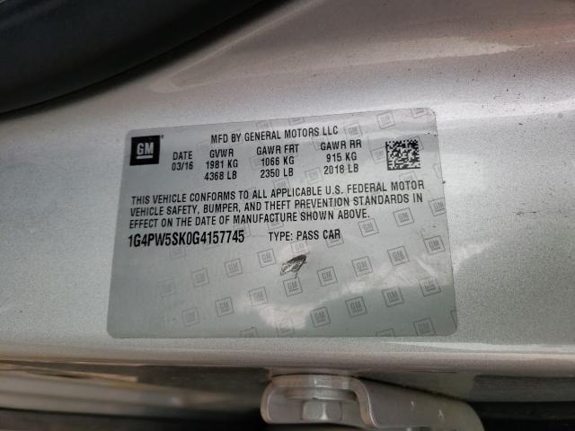 2016 BUICK VERANO SPO 1G4PW5SK0G4157745