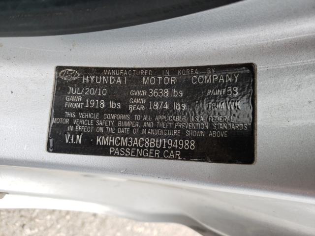 2011 HYUNDAI ACCENT GL KMHCM3AC8BU194988