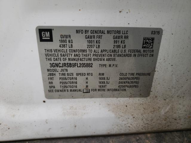 2015 CHEVROLET TRAX 1LT - 3GNCJRSB9FL205882