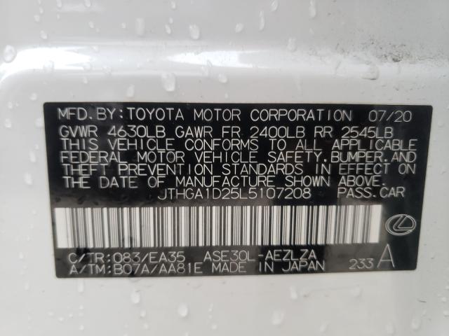 2020 LEXUS IS 300 F-S JTHGA1D25L5107208