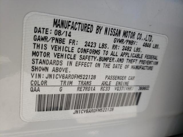 2015 INFINITI Q40 JN1CV6AR0FM522128