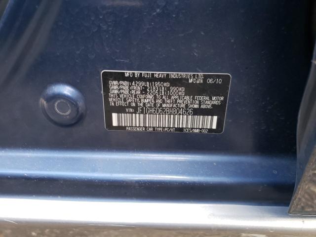 2011 SUBARU IMPREZA OU JF1GH6D62BH804626