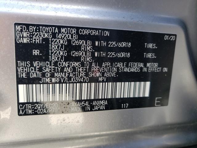 2020 TOYOTA RAV4 XSE JTMEWRFV7LJ039470