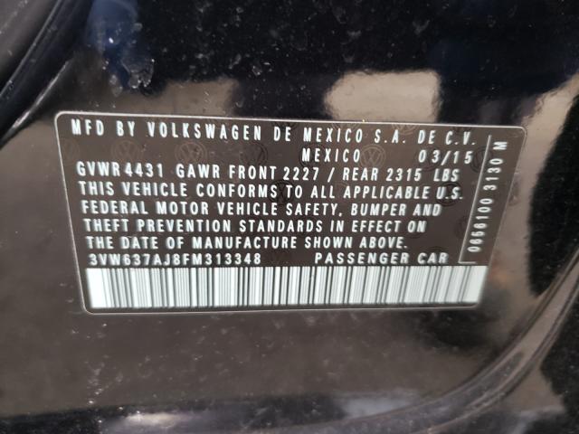 2015 VOLKSWAGEN JETTA HYBR 3VW637AJ8FM313348