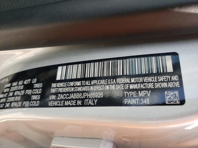 2018 JEEP RENEGADE ZACCJABB6JPH85926