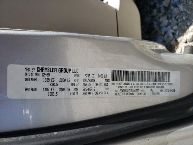 2010 DODGE GRAND CARA 2D4RN5D12AR209596
