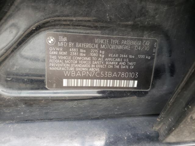 2011 BMW 335 D WBAPN7C53BA780103
