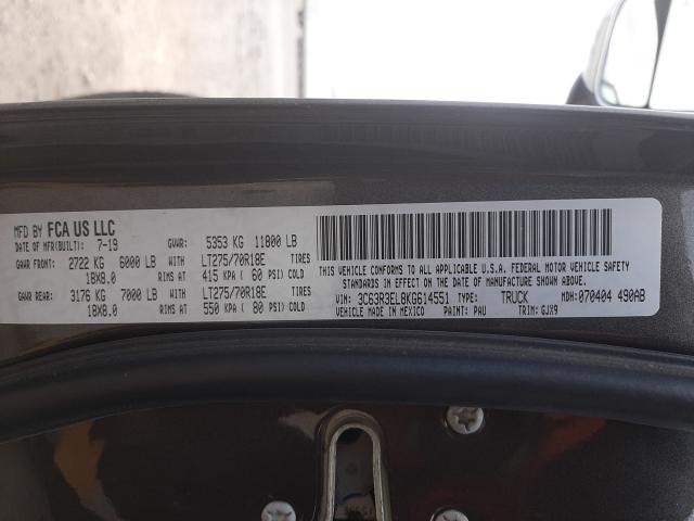 2019 RAM 3500 LARAM 3C63R3EL8KG614551