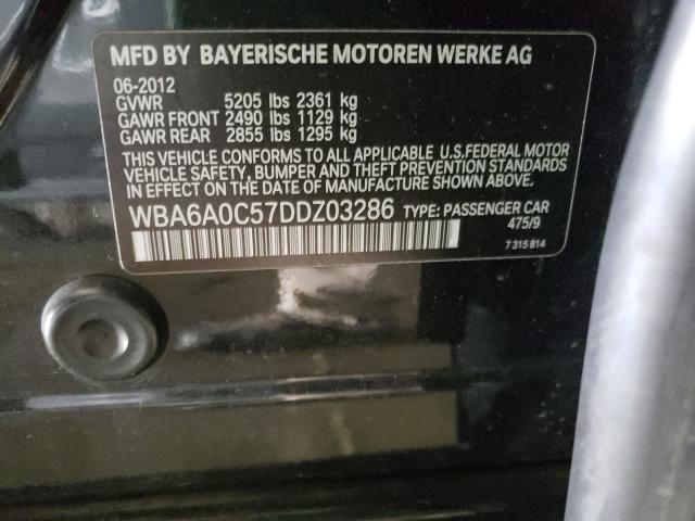 2013 BMW 640 I WBA6A0C57DDZ03286