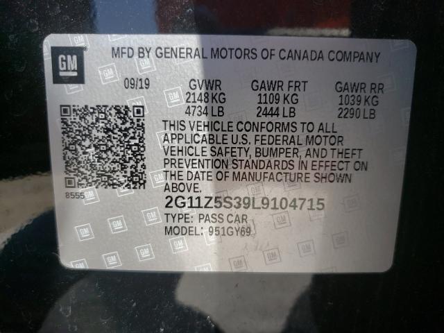 2020 CHEVROLET IMPALA 2G11Z5S39L9104715