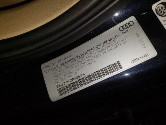 2015 AUDI A6 WAUGFAFC2FN025866
