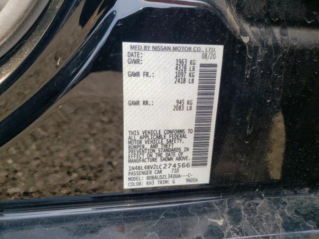 2020 NISSAN ALTIMA S 1N4BL4BV2LC274566