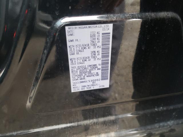 2014 INFINITI QX60 HYBRI 5N1CL0MM4EC530992