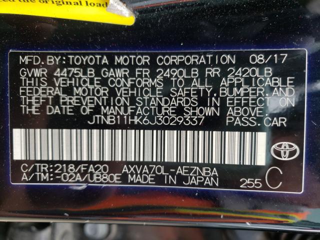 2018 TOYOTA CAMRY L JTNB11HK6J3029337