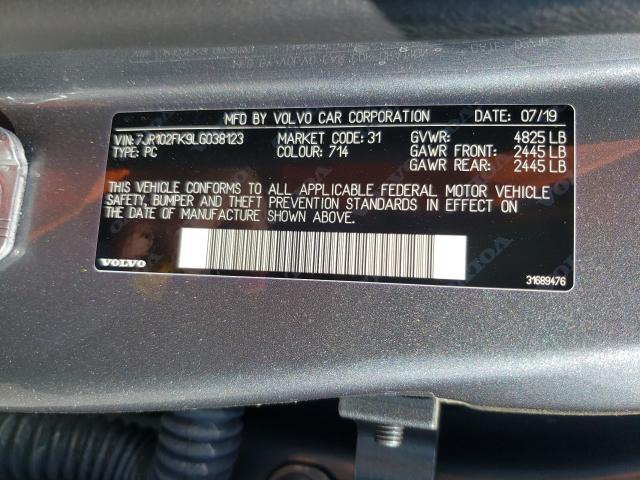 2020 VOLVO S60 T5 MOM 7JR102FK9LG038123