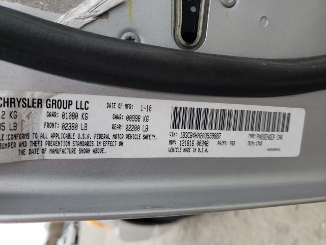 2010 DODGE CALIBER SX 1B3CB4HA2AD539887