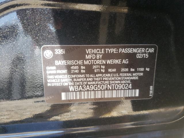WBA3A9G50FNT09024 BMW 335 I