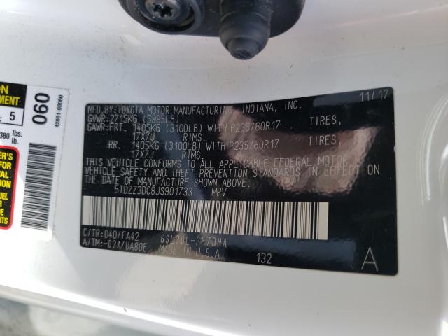 2018 TOYOTA SIENNA L 5TDZZ3DC8JS901733
