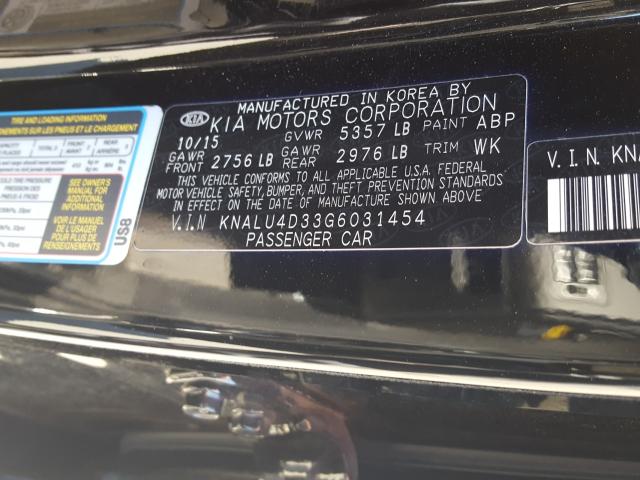 2016 KIA K900 KNALU4D33G6031454