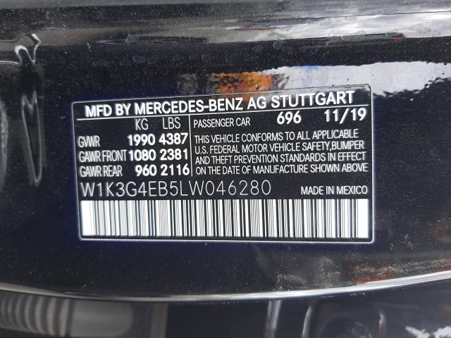 2020 MERCEDES-BENZ A 220 W1K3G4EB5LW046280