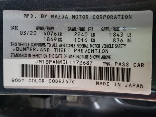 2020 MAZDA 3 PREMIUM JM1BPANM3L1172687