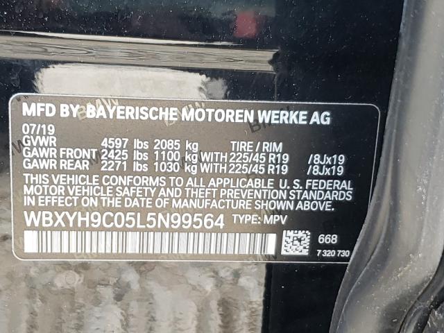 2020 BMW X2 SDRIVE2 WBXYH9C05L5N99564