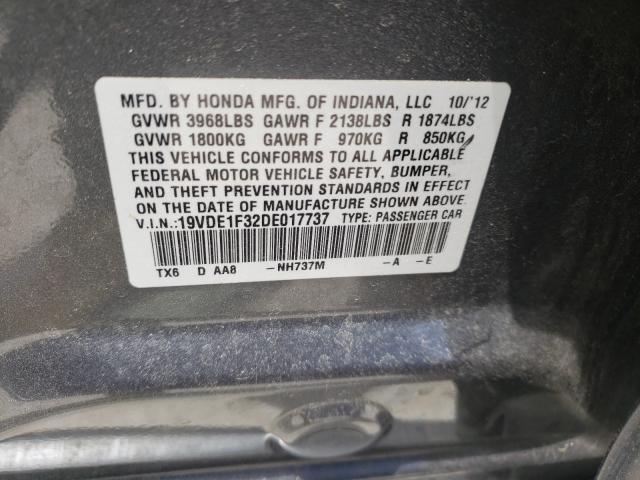 2013 ACURA ILX 20 19VDE1F32DE017737