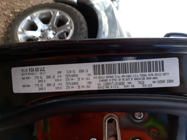 2018 RAM 1500 LARAM 1C6RR7VT1JS168381