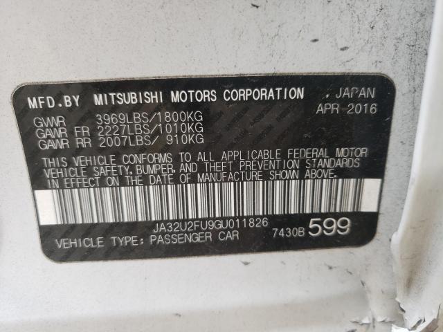 2016 MITSUBISHI LANCER ES JA32U2FU9GU011826