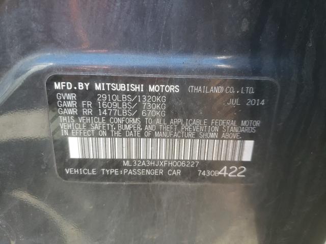 2015 MITSUBISHI MIRAGE DE ML32A3HJXFH006227