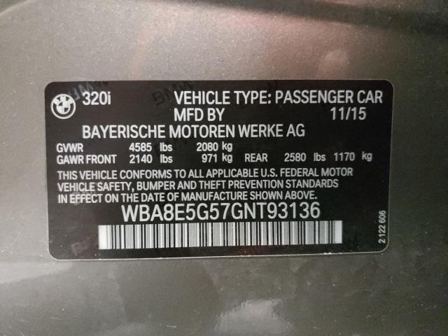 2016 BMW 320 XI WBA8E5G57GNT93136