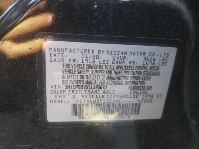 2020 NISSAN KICKS SR 3N1CP5DVXLL495670
