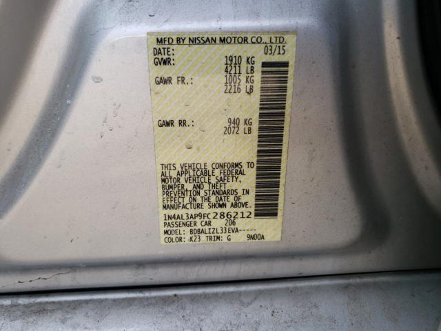 2015 NISSAN ALTIMA 2.5 1N4AL3AP9FC286212