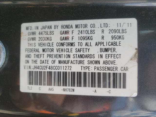 2012 ACURA TSX JH4CU2F48CC011272